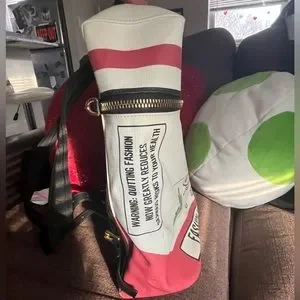 Moschino Rare Leather Trimmed Fashion Kills Backpack Moschino | Bags | Moschino Rare Leather Trimmed Fashion  main image 4
